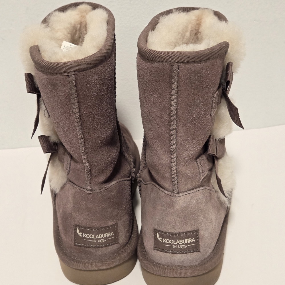 Koolaburra UGG Boots  Suede Victoria Short Winter Boot Sz 7 - Picture 6 of 16